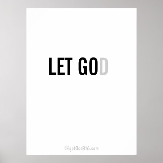 クリスチャン引用文gotGod316.com Wall Art ポスター (正面)