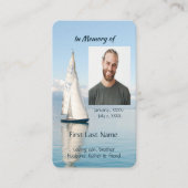 クリスチャン形見セーラー、帆船、セーリング 名刺 (正面)