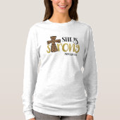 クリスチャン彼女は強い聖書の詩の箴言31:25 Tシャツ (正面)