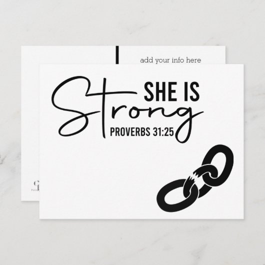 クリスチャン彼女は強い |お恋しく思客様 ポストカード (正面/裏面)