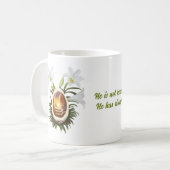 クリスチャン復活祭彼は復活している卵の洞窟ソーンクラウン コーヒーマグカップ (正面左)