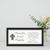 クリスチャン悔やみや弔慰サンキューフォトカード サンキューカード (スタンド正面)