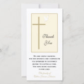 クリスチャン悔やみや弔慰サンキューフォトカード サンキューカード (正面)