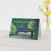 クリスチャン悔やみや弔慰ブリッジ カード (黄色い花)