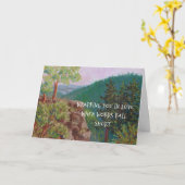 クリスチャン悔やみや弔慰マウンテンクリフ カード (黄色い花)