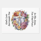 クリスチャン悔やみや弔慰 ラッピングペーパーシート (正面)