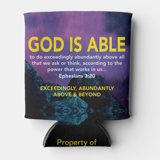 クリスチャン感動的の神は可能である 缶クーラー (正面)