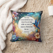 クリスチャン感動的アールヌーボーフローラ クッション (ブランケット)