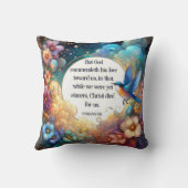 クリスチャン感動的アールヌーボーフローラ クッション (裏面)