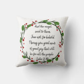 クリスチャン感動的クリスマス聖なる書物、 経典 クッション (裏面)