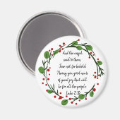 クリスチャン感動的クリスマス聖なる書物、 経典 マグネット (正面/裏面)