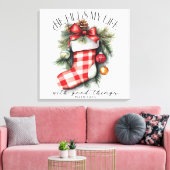 クリスチャン感動的クリスマス キャンバスプリント (インサイチュ (リビング))