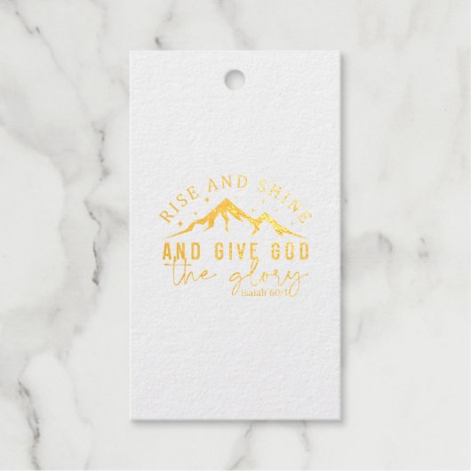 クリスチャン感動的グリーティングカード ギフトタグ (正面)