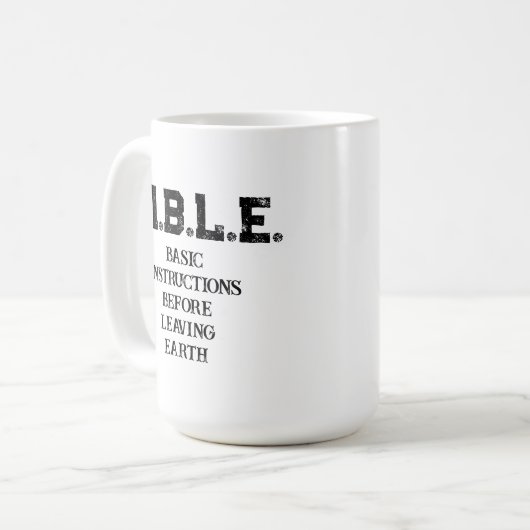 クリスチャン感動的コーヒーマグ コーヒーマグカップ (正面左)