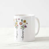クリスチャン感動的フローラ昇華 コーヒーマグカップ (正面右)