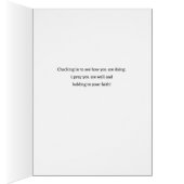 クリスチャン感動的リバービューグリーティングカード (内側 (右))