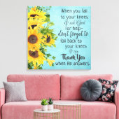 クリスチャン感動的引用文メッセージ キャンバスプリント (インサイチュ (リビング))