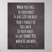 クリスチャン感動的引用文メッセージ ポスター (正面)