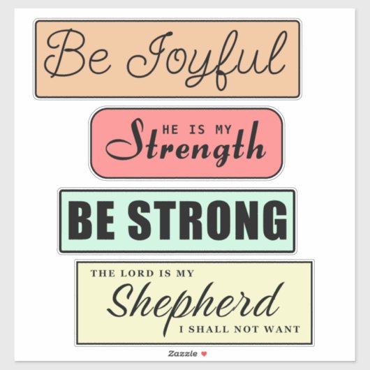 クリスチャン感動的引用文 シール (シート)