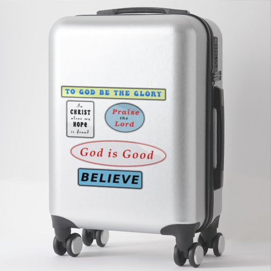 クリスチャン感動的引用文 シール (スーツケース)