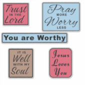 クリスチャン感動的引用文 シール (正面)