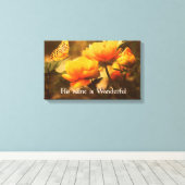 クリスチャン感動的引用文:彼の名前は キャンバスプリント (インサイチュ (ウッドフロア))