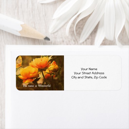 クリスチャン感動的引用文：彼の名前は ラベル (インサイチュ)