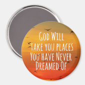 クリスチャン感動的引用文：神の御心 マグネット (正面/裏面)