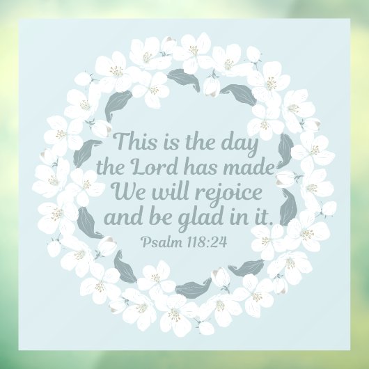 クリスチャン感動的詩篇118:24レジョイス ウィンドウサイン (シート3)