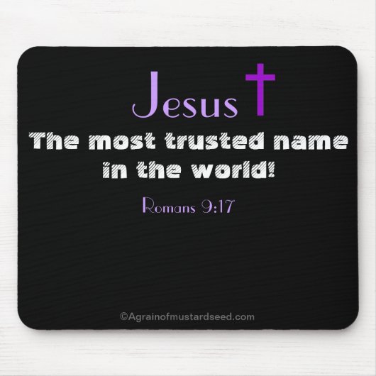 クリスチャン感動的 マウスパッド (正面)