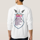 クリスチャン感動的Tシャツの高揚する信仰 スウェットシャツ (裏面)