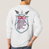 クリスチャン感動的Tシャツの高揚する信仰 Tシャツ (裏面)