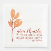 クリスチャン感謝祭与え水色感謝してい (正面)