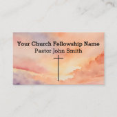 クリスチャン抽象芸術オレンジスカイクロスチャーチ 名刺 (正面)