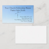 クリスチャン抽象芸術ブルースカイクロスチャーチ 名刺 (正面/裏面)