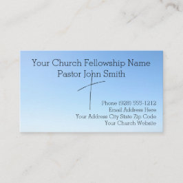 クリスチャン抽象芸術ブルースカイクロスチャーチ 名刺