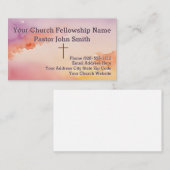 クリスチャン抽象芸術水彩十字教会 名刺 (正面/裏面)