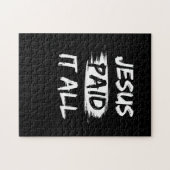 クリスチャン救い引用文許しの贈り物 ジグソーパズル (横)