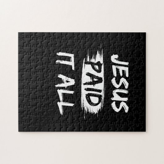 クリスチャン救い引用文許しの贈り物 ジグソーパズル (横)