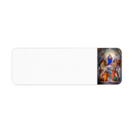 クリスチャン救済ス差出人住所のマリア ラベル