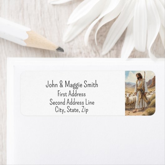 クリスチャン教会の主は私の羊飼いの神である ラベル (インサイチュ)