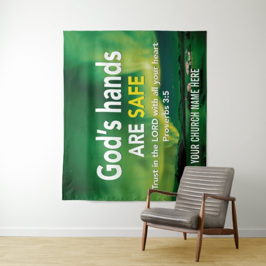 クリスチャン教会の壁画に信頼を寄せる タペストリー (インサイチュ)