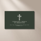 クリスチャン教会コンテンポラリー牧師クロスグリーン 名刺