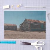 クリスチャン数々のクロスのある色の木納屋 薄葉紙 (クラフト)