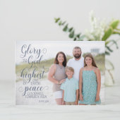 クリスチャン文字クリスマスカード 招待状 (スタンド正面)