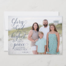 クリスチャン文字クリスマスカード