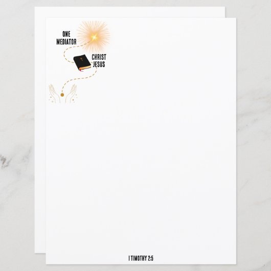 クリスチャン文房具を仲介する人が1人 (正面/裏面)