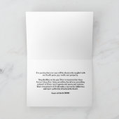 クリスチャン新年のカード シーズンカード (内部)