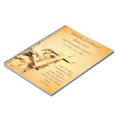 クリスチャン旅行記パーソナライズされた録 ノートブック (左側)