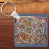 クリスチャン星座の地図、南の空 キーホルダー (正面)